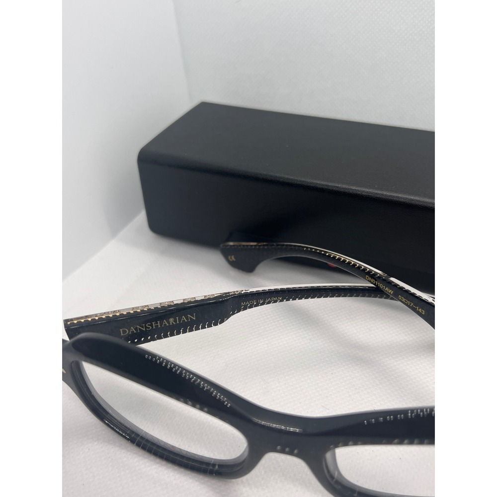 DANSHARI GHERART Black Acetate Titanium Eyeglasses‎ Frames Japan Designer - Picture 4 of 5